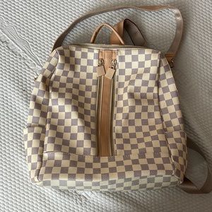 Daisy Rose Checkered Backpack